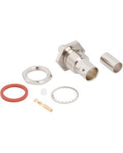 BNC Straight Crimp Jack Belden 1505A Belden 4505R AT&T 734 Bulkhead Front Mount 75 Ohm 12G Optimized