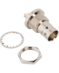 BNC Straight Receptacle Jack Solder Cup Bulkhead Rear Mount 75 Ohm