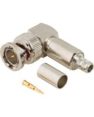 BNC Right Angle Crimp Plug RG-59 RG-62 75 Ohm