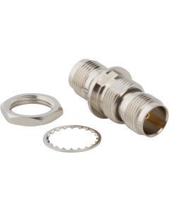 TNC Jack to TNC Jack Adapter 75 Ohm Straight Bulkhead Isolated