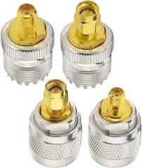Superbat UHF to SMA Adapter, UHF Male/Fmale (PL259/SO239) to SMA Male/Female Connector RF Coax Coaxial Adapter Kit