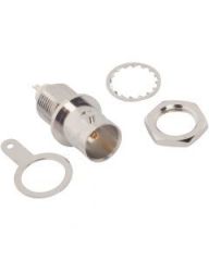 BNC Straight Receptacle Jack Solder Cup Bulkhead Front Mount 75 Ohm