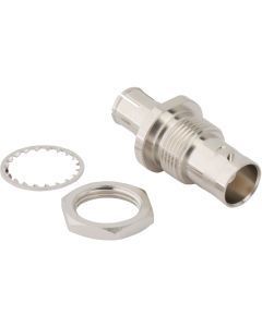 BNC Plug to BNC Jack Adapter 75 Ohm Straight Bulkhead 12G