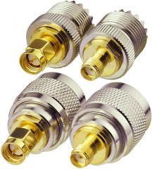 Superbat UHF to SMA Adapter, UHF Male/Fmale (PL259/SO239) to SMA Male/Female Connector RF Coax Coaxial Adapter Kit
