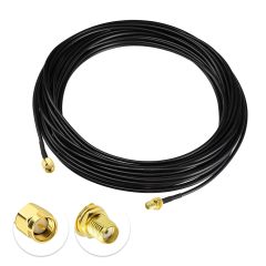 Superbat RF coaxial SMA Male to SMA Female Bulkhead RG174 33ft Cable + 3pcs RF Coax SMA Adapter Kit for SDR Equipment Antenna Ham Radio,3G 4G LTE Antenna,ADS-B,GPS and etc