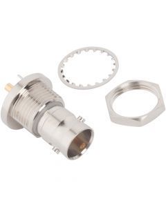 BNC Straight Receptacle Jack Solder Cup Bulkhead Rear Mount 75 Ohm Isolated