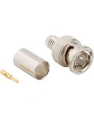 BNC Straight Crimp Plug RG-59 20AWG RG-59DS 75 Ohm