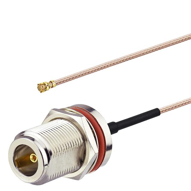 wlaniot IPX/u.fl to N Type Female Pigtail Cable (6" RG178 for PCI WiFi Card Wireless Router Gateway External Antenna etc.