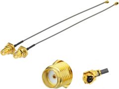 Superbat 6" U.fl/IPEX Cable Mini PCI to SMA Female Low Loss Coaxial Cable for Wireless Routers Mini PCIe Cards Network Extension Bulkhead Pigtail PCI WiFi WAN Repeater Low Loss Coaxial Cable 2-Pack