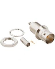BNC Straight Crimp Jack RG-179 Belden 179DT Bulkhead Front Mount 75 Ohm
