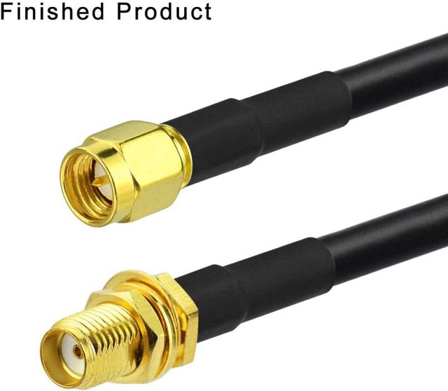 Superbat SMA Crimp Connectors Kit SMA Male + SMA Female Crimp Solder Connector Kit for RG58 RG142 RG400 RG303 RG141 LMR195 Low Loss Coax Cable 10-Pack