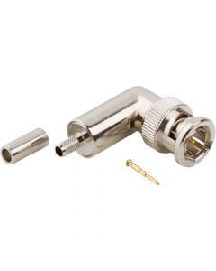 BNC Right Angle Crimp Plug RG-179 Belden 179DT 75 Ohm