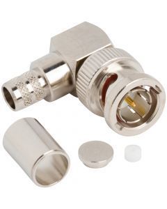 BNC Right Angle Crimp Plug Belden 1694A 75 Ohm