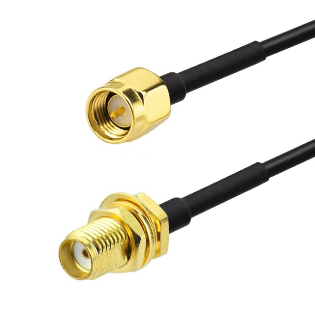 Superbat RF coaxial SMA Male to SMA Female Bulkhead RG174 33ft Cable + 3pcs RF Coax SMA Adapter Kit for SDR Equipment Antenna Ham Radio,3G 4G LTE Antenna,ADS-B,GPS and etc