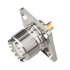Superbat wlaniot SO 239 Connectors SO239 UHF Female Jack RF Coax Connector 4 Hole Flange Chassis Mount Solder Straight for LMR-400 Coaxial Cable 2Pcs