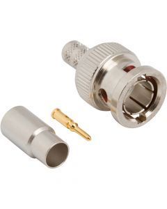BNC Straight Crimp Plug RG-59 Plenum 20 AWG 75 Ohm