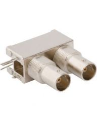BNC Right Angle Jack Bulkhead Rear Mount 75 Ohm