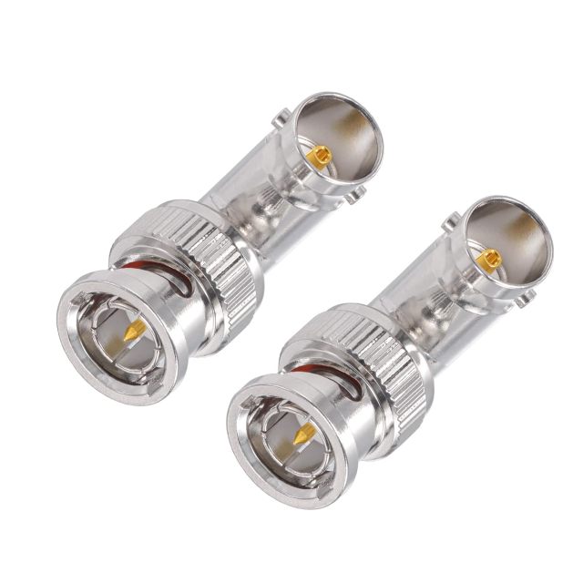 Superbat BNC Male to Female Adapter 75 Ohm BNC Right Angle Connector for 3G/6G HD SDI Cable Switcher CCTV Video Transmitter Camera System 2-Pack