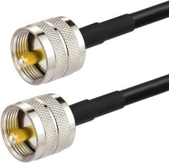 SUPERBAT PL259 Cable UHF RF Coaxial Coax Cable 6.56ft +3pcs Adapter Kit, UHF Cable + SMA/BNC/PL259/SO239 Adapter Kit for CB,Amateur,SWR Meter,and Two-Way Radio Applications