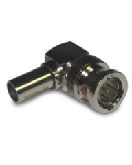BNC Right Angle Crimp Plug RG-59 RG-62 75 Ohm