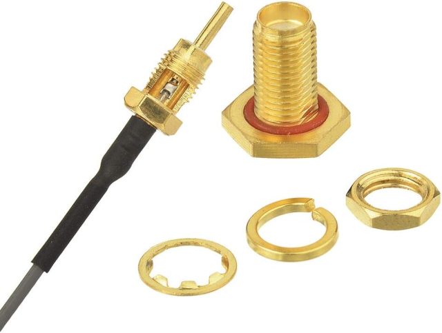Superbat 6" U.fl/IPEX Cable Mini PCI to SMA Female Low Loss Coaxial Cable for Wireless Routers Mini PCIe Cards Network Extension Bulkhead Pigtail PCI WiFi WAN Repeater Low Loss Coaxial Cable 2-Pack
