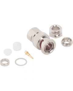 BNC Straight Clamp Plug RG-59 RG-62 75 Ohm