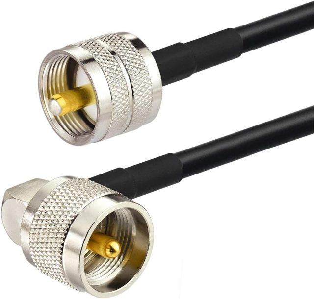 Superbat PL-259 Jumper Cable UHF (Pl259) Male to Male Low Loss Digital RG58 Coax Cable (12 Inch RG58) for HAM & CB Radio,Antenna Analyzer,Dummy Load,SWR Meter 2-Pack