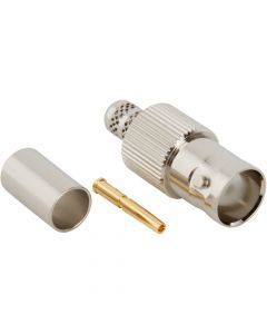BNC Straight Crimp Jack RG-59 Plenum 20 AWG 75 Ohm