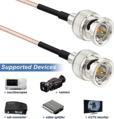 Superbat 3G SDI Cable 6ft BNC Cable 75 Ohm for Cameras Monitor Vedio Recorder BMCC Video HDMI Extender Supports HD-SDI 3G-SDI 4K SDI Video Cable 2Pcs