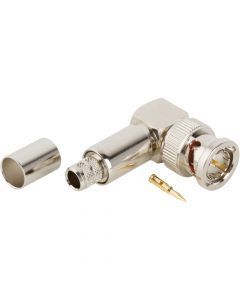 BNC Right Angle Crimp Plug RG-6 75 Ohm