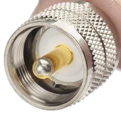 Superbat PL259 Coax Cable 15ft, UHF Male PL-259 CB Antenna Cable Extension RG58 Cable for HAM & CB Radio Antenna Analyzer Dummy Load SWR Meter etc.