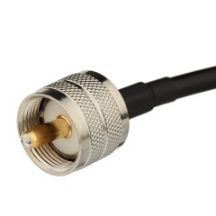 Superbat UHF Male PL-259 to UHF Male PL-259 Low Loss Digital Coax UHF Jumper Cable (6.56ft RG58) for HAM & CB Radio,Antenna Analyzer,Dummy Load,SWR Meter