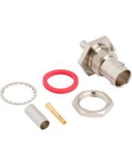 BNC Straight Crimp Jack AT&T 735 AT&T 735A Belden 735A1 Bulkhead Rear Mount 75 Ohm