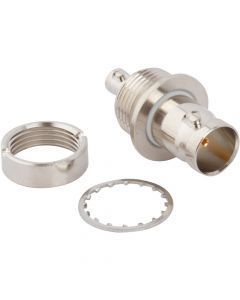 HD-BNC Jack to BNC Jack Adapter 75 Ohm Straight Bulkhead Isolated