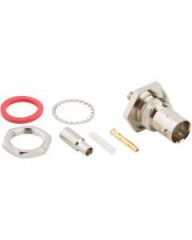 BNC Straight Crimp Jack RG-179 Belden 179DT Bulkhead Rear Mount 75 Ohm