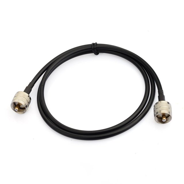 Superbat UHF Male PL-259 to UHF Male PL-259 Low Loss Digital Coax UHF Jumper Cable (3ft RG58) for HAM & CB Radio,Antenna Analyzer,Dummy Load,SWR Meter