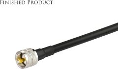 wlaniot PL259 Crimp Connector PL-259 Plug Male Connector pl259 pl-259 UHF Male Solder Connector for LMR-400 RG-213 CB Ham Radio Antenna 2pcs