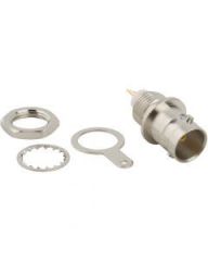 BNC Straight Receptacle Jack Solder Cup Bulkhead Front Mount 75 Ohm