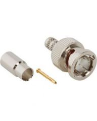 BNC Straight Crimp Plug RG-59 Plenum 20 AWG 75 Ohm