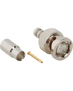 BNC Straight Crimp Plug RG-59 Plenum 20 AWG 75 Ohm