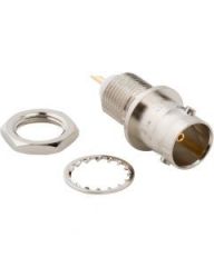 BNC Straight Receptacle Jack Solder Cup Bulkhead Front Mount 75 Ohm