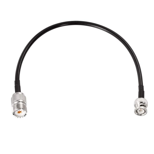Superbat BNC Male to SO239 RG58 Cable,UHF Female Jack to BNC Male Plug Adapter Jumper Cable for VHF Radio Mobile to Base Antenna scanners,12 Inch,2 Pcs