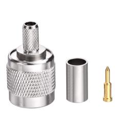 Superbat TNC Crimp Connectors Kit TNC Male + TNC Female Crimp Solder Connector Kit for RG58 RG303 RG141 RG142 RG400 LMR195 Low Loss Coax Cable(10 Pack in Total)