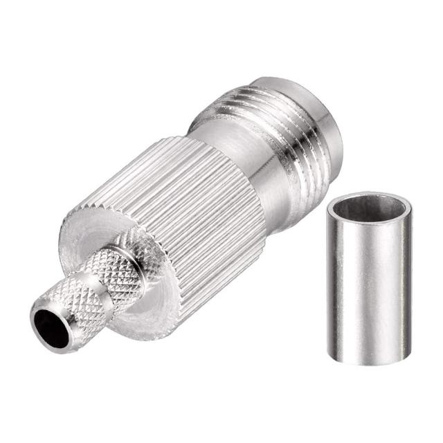 Superbat TNC Crimp Connectors Kit TNC Male + TNC Female Crimp Solder Connector Kit for RG58 RG303 RG141 RG142 RG400 LMR195 Low Loss Coax Cable(10 Pack in Total)