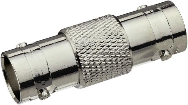 Superbat BNC Adapter BNC Female to BNC Female Barrel Straight RF Coaxial Connector for HD CCTV DVR Surveillance System Video Camera Broadcast Applications 5pcs