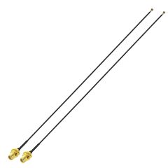 Superbat U.fl/IPEX MHF4 Cable Mini PCI to SMA Bulkhead Coaxial Cable 12inch for M.2 NGFF Interface Wireless Routers Mini PCIe Cards Network Extension Pigtail PCI WiFi Repeater 2-Pack