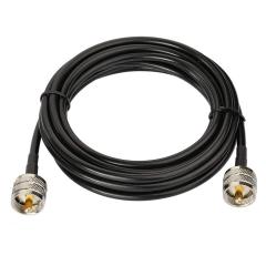 Superbat UHF Male PL-259 to UHF Male PL-259 Low Loss Digital Coax UHF Jumper Cable（5ft RG58 Coax Jumper） for HAM & CB Radio,Antenna Analyzer,Dummy Load,SWR Meter