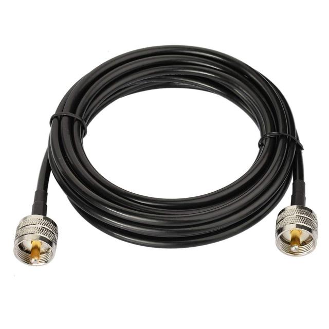 Superbat UHF Male PL-259 to UHF Male PL-259 Low Loss Digital Coax UHF Jumper Cable（5ft RG58 Coax Jumper） for HAM & CB Radio,Antenna Analyzer,Dummy Load,SWR Meter