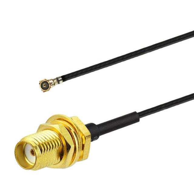 Superbat U.fl/IPEX MHF4 Cable Mini PCI to SMA Bulkhead Coaxial Cable 6" 15cm for M.2 NGFF Interface Wireless Routers Mini PCIe Cards Network Extension Pigtail PCI WiFi Cable 2-Pack