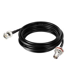 Superbat BNC Extension Cable 50 ohm 25ft BNC Male to Female Bulkhead Coax Cable RG58 Cable for UHF/VHF Ham Radio/Wireless Microphone Antenna CCTV Amateur Radio etc.